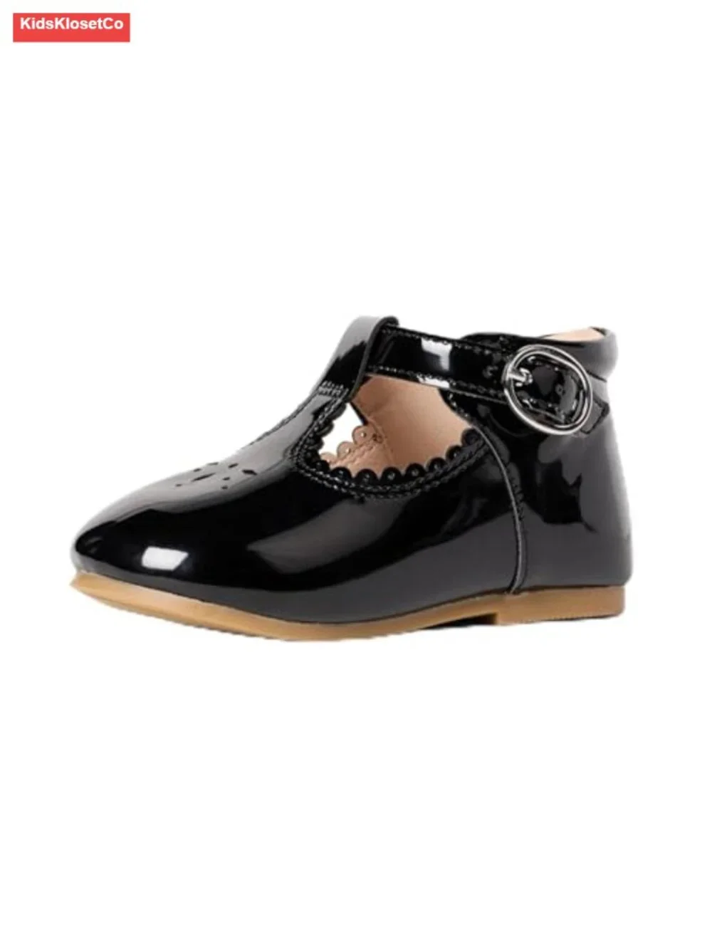 Toddlers & Baby Girls Non-Slip Mary Jane Shoes Faux Patent Leather